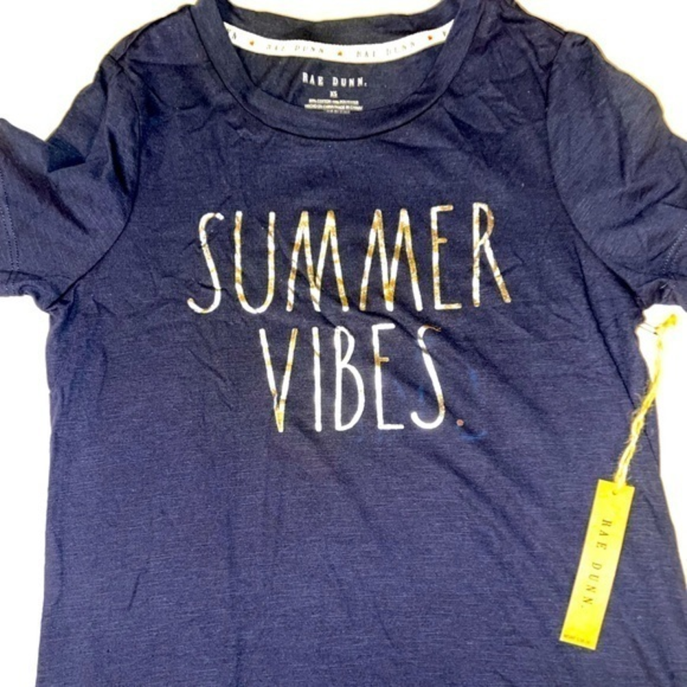NWT Rae Dunn SUMMER VIBES Shirt